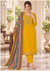 Nirzara By Alok Zam Dyed Embroidery Dress Material